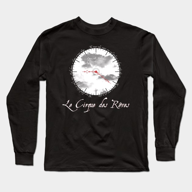 The Night Circus Clock Long Sleeve T-Shirt by Maris